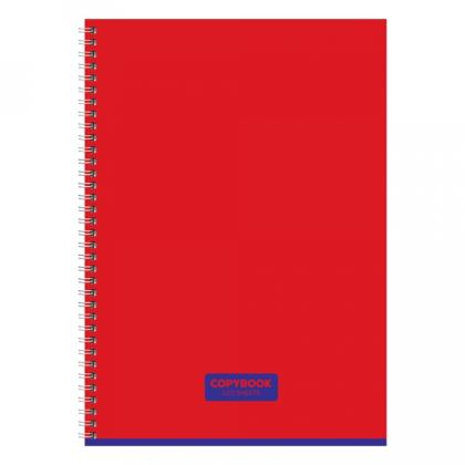 Тетрадь А4 120 л., клет. "Copybook" спираль сбоку, обл. карт., ассорти