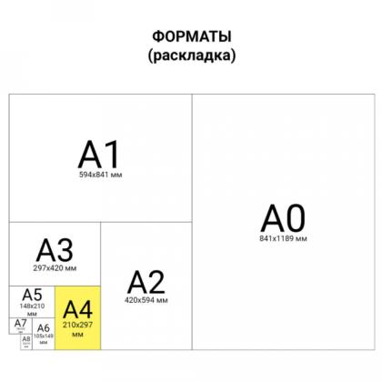 Карман самоклеящийся настен. А4 "Staff" 5шт/упак
