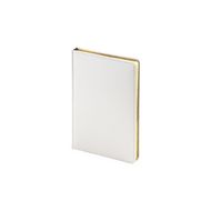 Ежедневник недатир. А5 145*205 мм, 272 стр., лин. "Sidney Nebraska" тверд. обл. кожзам., белый, срез золотистый