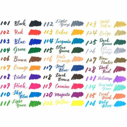 Маркер-кисть "Brush Sign pen twin" набор, 24 шт.