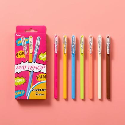 Набор ручек гелевых "Mattehop. Sweet Set" 1 мм, пласт., ассорти, 7 шт.