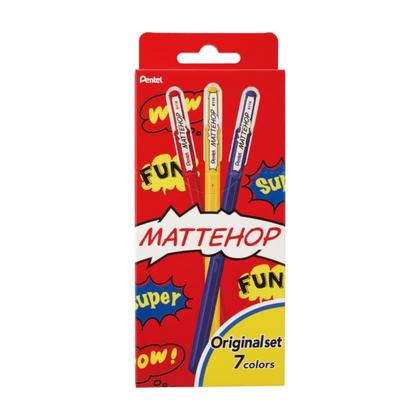 Набор ручек гелевых "Mattehop. Original Set" 1 мм, пласт., ассорти, 7 шт.