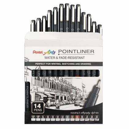 Набор ручек капиллярных "Pointliner" 14 шт., ассорти