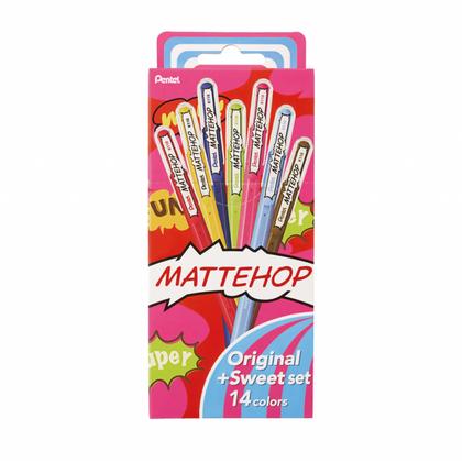 Набор ручек гелевых "Mattehop. Original + Sweet Set" 1 мм, пласт., ассорти, 14 шт.