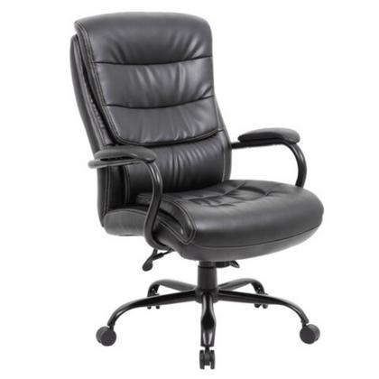Кресло д/руководителя BRABIX PREMIUM Heavy Duty HD-004 экокожа, черный, крестов. металл 