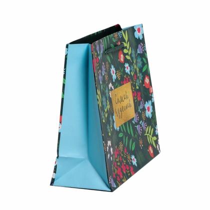 Пакет бумажный подарочный 23*18*8 см "Present for you", ламинированный