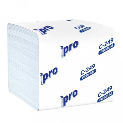 Бумага туалетная  PROtissue листовая 250 листов, 2 слоя, Instant, 100% целлюлоза
