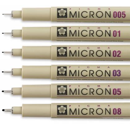 ручка капиллярная "Pigma Micron" - 0.5мм, черный