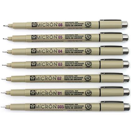 ручка капиллярная "Pigma Micron" - 0.5мм, черный