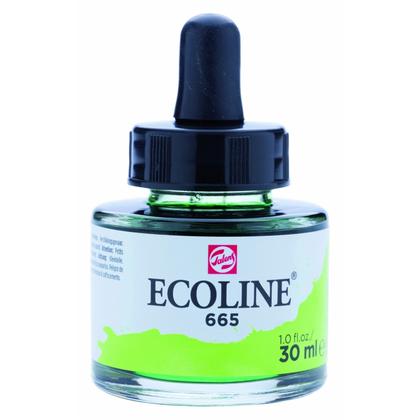 краски жидкая акварель "ECOLINE" 665 зелёный весенний 30 мл.