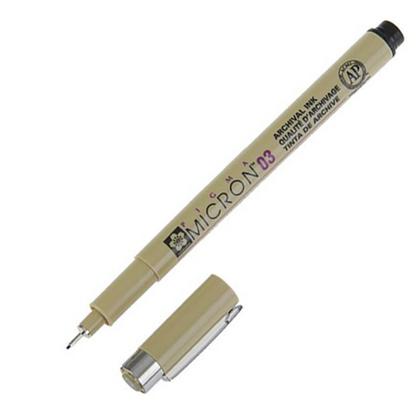 ручка капиллярная "Pigma Micron" - 0.3мм, черный