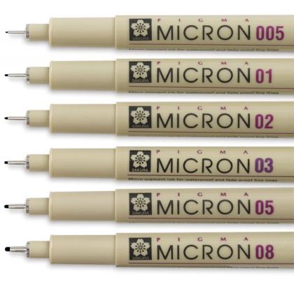 ручка капиллярная "Pigma Micron" - 0.3мм, черный