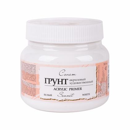 Грунт акриловый "Сонет" белый, 1 л.