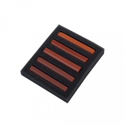 Мелок для рисования прессованный "Ладога" сангина, набор 3 цв.