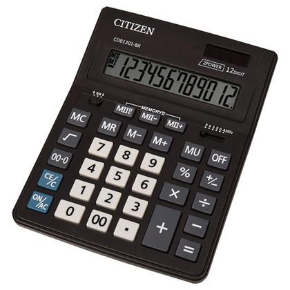 Кальк. наст. 12р. CDB-1201 CITIZEN  черный 200*155*35 мм (замена Correct D-312)