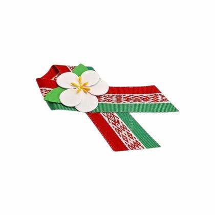 Бутоньерка "Цветы Великой Победы", с булавкой