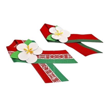Бутоньерка "Цветы Великой Победы", с булавкой
