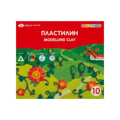 Пластилин 10 цв. "Цветик"