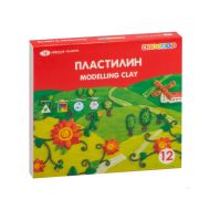 Пластилин 12 цв. "Цветик"