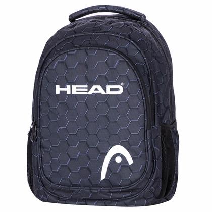 Рюкзак молодежный "Head 3D black" полиэстер., уплот. спинка, чёрный