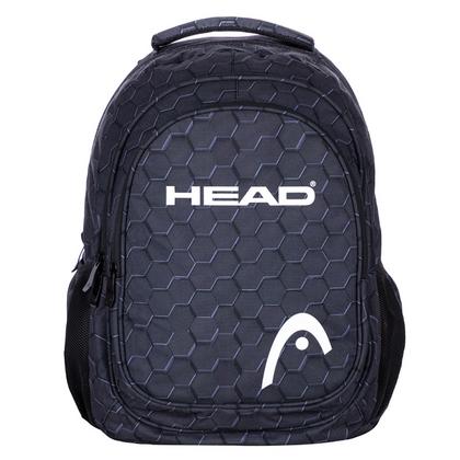 Рюкзак молодежный "Head 3D black" полиэстер., уплот. спинка, чёрный