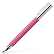 Ручка перьевая М "Ambition Pink Sunset", смола, розовый, патрон черный