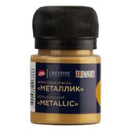 Краска акриловая металлик "Декола" 973 золото майя, 20 мл., банка