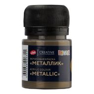 Краска акриловая металлик "Декола" 981 античное золото, 20 мл., банка