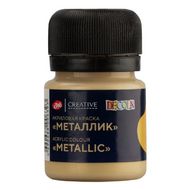 Краска акриловая металлик "Декола" 974 золото сусальное, 20 мл., банка