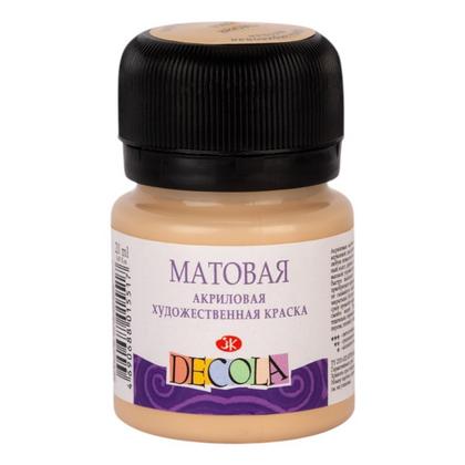 Краска акриловая матовая "Декола" 235 телесная, 20 мл., банка