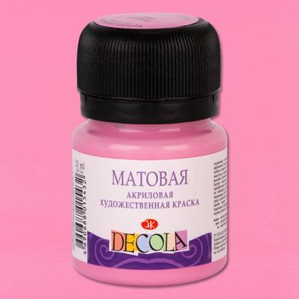 Краска акриловая матовая "Декола" 717 зеленая светлая, 20 мл., банка