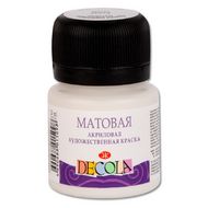 Краска акриловая матовая "Декола" 104 белая, 20 мл., банка