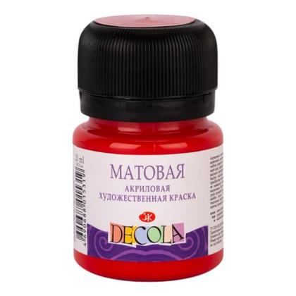 Краска акриловая матовая "Декола" 331 красная, 20 мл., банка