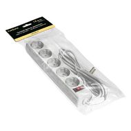 Сетевой фильтр 1.8м ExeGate SP-5-1.8W, EX221174RUS, 5 розеток, белый