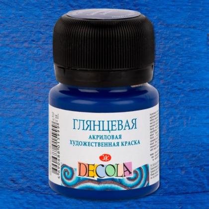 Краска акриловая глянцевая "Декола" 810 черная, 20 мл., банка