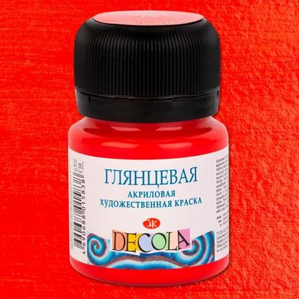 Краска акриловая глянцевая "Декола" 331 красная, 20 мл., банка