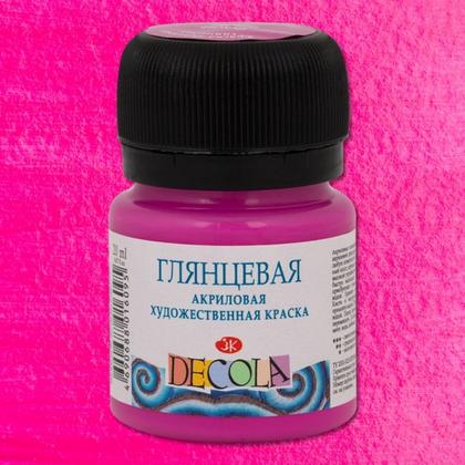 Краска акриловая глянцевая "Декола" 331 красная, 20 мл., банка