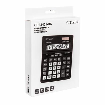 Кальк. наст. 14р. CDB-1401BK CITIZEN т.- черный 205*155*28 мм (замена Correct D-314)