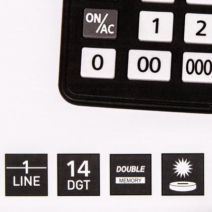 Кальк. наст. 14р. CDB-1401BK CITIZEN т.- черный 205*155*28 мм (замена Correct D-314)
