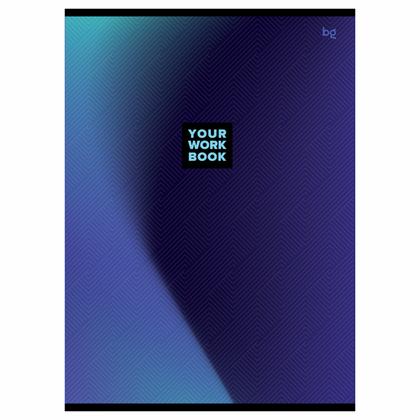 Тетрадь А4 48 л., клет. "Monocolor. Gradient" скоба сбоку, обл. карт., ассорти