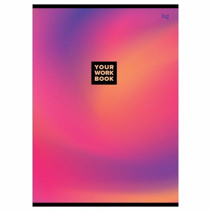 Тетрадь А4 48 л., клет. "Monocolor. Gradient" скоба сбоку, обл. карт., ассорти