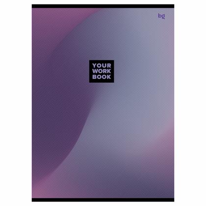 Тетрадь А4 48 л., клет. "Monocolor. Gradient" скоба сбоку, обл. карт., ассорти