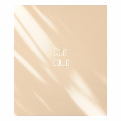 Тетрадь А5 96 л., клет. "Calm down" скоба сбоку, обл. карт., ассорти