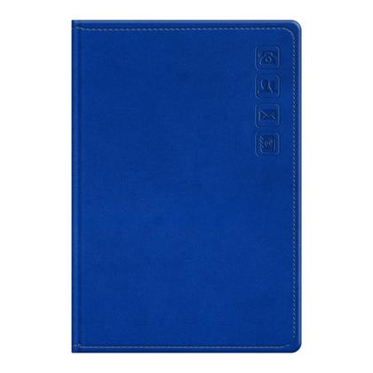 Книга алфавитная А5 135*205 мм, 80 л., "Winner. Bright blue" обл. кожзам., синий