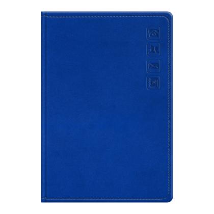 Книга алфавитная А5 135*205 мм, 80 л., "Winner. Bright blue" обл. кожзам., синий