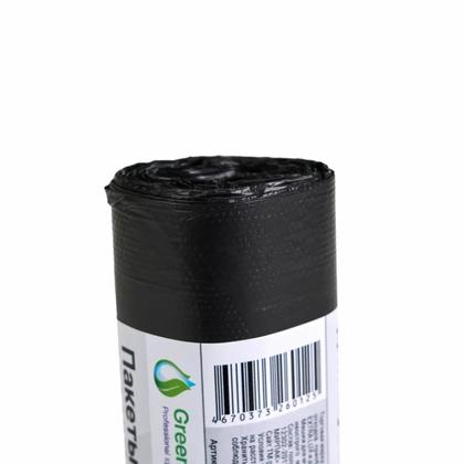 Мешки для мусора 30л 20шт/рулон ПНД Mirpack Classic 6мкм 47*57см цв.черный