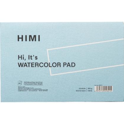 Блок-склейка бумаги для акварели "Himi" , 14*21,5 см, 300 г/м2, 20 л., голубой