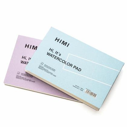 Блок-склейка бумаги для акварели "Himi" , 14*21,5 см, 300 г/м2, 20 л., фиолетовый