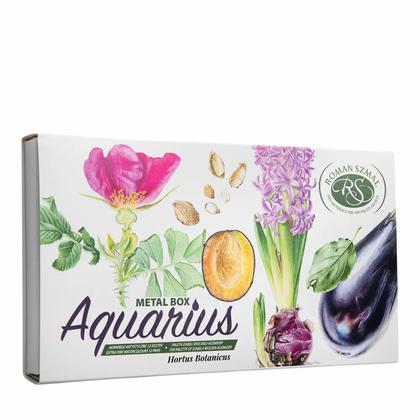 Краски акварельные "Aquarius. Botanical Set by Izabela Wolska-Kuśmider" набор 12 цв., кюветы, метал. коробка