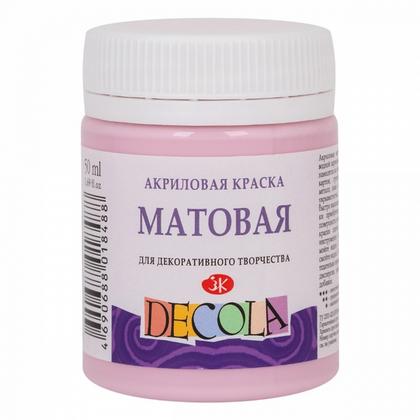 Краска акриловая матовая "Декола" 370 сакура, 50 мл., банка